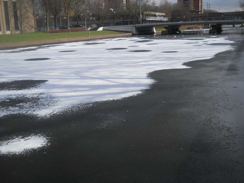 Lake Ice 2013 Blog Snow Melting in Freezing Conditions